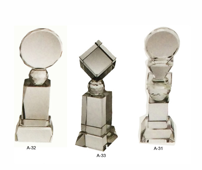 crystal trophies